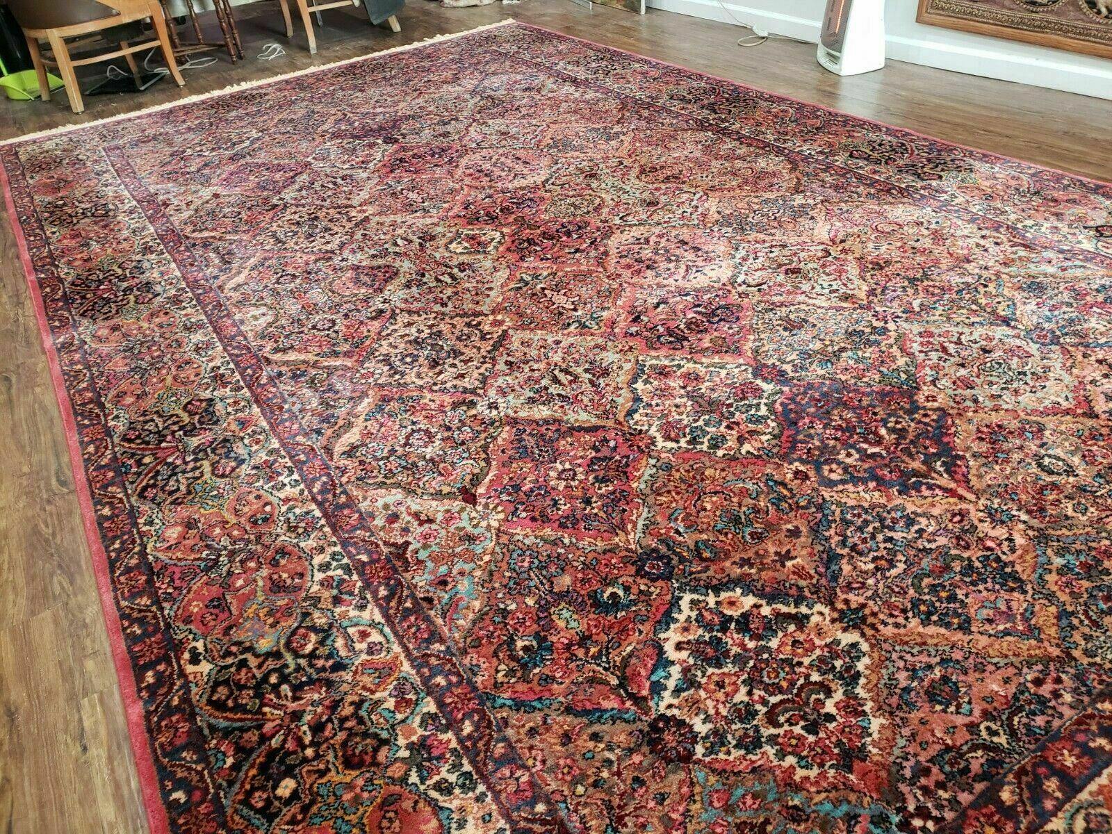 8' 8" X 15' Karastan Multicolor Panel Kirman # 717 Wool Rug American Beauty - Jewel Rugs