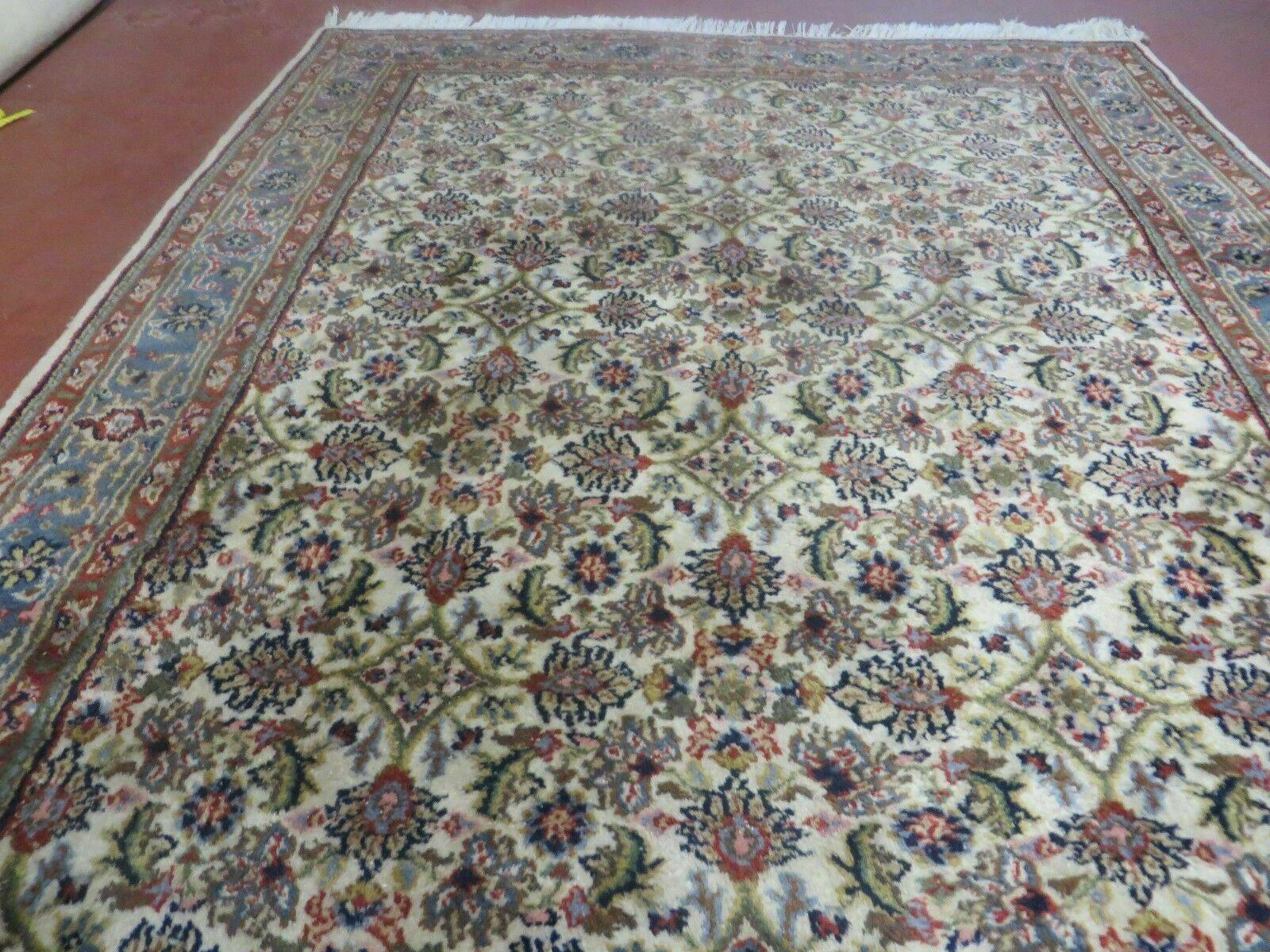 4' X 7' Vintage Handmade Indian Jaipur Wool Rug Carpet Nice - Jewel Rugs