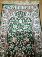 2' 7" X 10' Vintage Handmade Indian Kashmir Silk Runner Nice Oriental Rug - Jewel Rugs