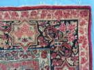 9' X 12' Antique Fine Handmade India Floral Oriental Wool Rug Carpet Red Nice - Jewel Rugs