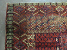 4' X 5' Antique Handmade Fine Tekkeh Turkoman Engsi Hatchli 4 Seasons Wool Rug - Jewel Rugs