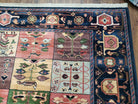 Karastan Rug 8'8" x 10' 6", Chahar Mahal Village Garden 605 Rug, Large Karastan Wool Area Rug, Vintage Karastan Carpet, Discontinued, Panel - Jewel Rugs