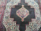 4' X 5' Antique Handmade India Floral Oriental Wool Rug Brown Vegetable Dyes - Jewel Rugs