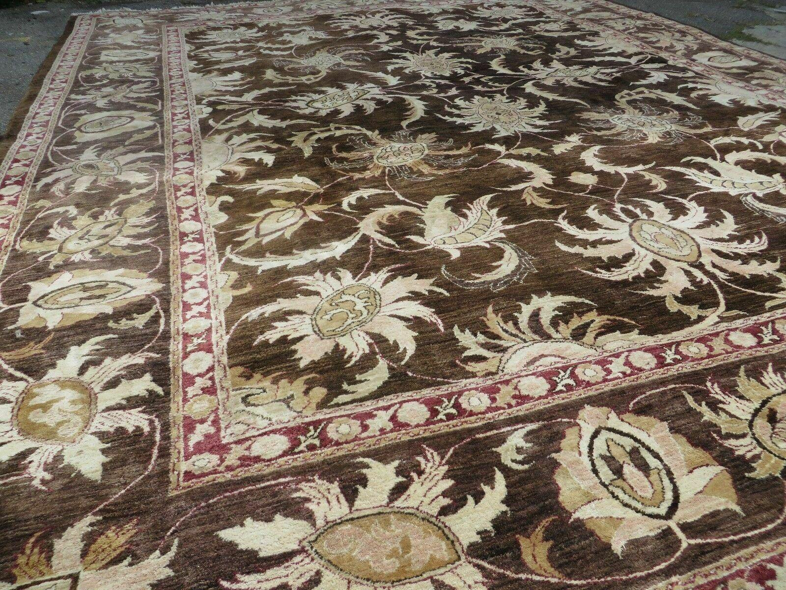 13' X 16' Vintage Handmade Peshawar Oushak Wool Rug Carpet Nice - Jewel Rugs