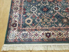 3'11"X 5'6" Karastan Mahal Leaf Green Ivory Wool Rug 440/98021 Belgium Kara Shah - Jewel Rugs