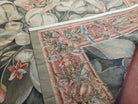 9x12 Aubusson Rug Brand New Flat Weave Carpet Hand-Knotted Aubusson Weave Wool 9 x 12 Large Floral & Fruits Design Area Rug European Style - Jewel Rugs