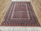 Vintage Turkoman Bokhara Rug 4x6, Four Seasons Pakistan Bukhara Turkmen Engsi Yamud Carpet, Fine Tribal Rug, Wool, Hand-Knotted, Brown, Nice - Jewel Rugs