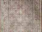 Indian Silk Runner Rug 2'6" x 7' 10", Indo Kashmiri Fine Oriental Runner, Hallway Carpet, Vintage Traditional Oriental Runner 8ft Long - Jewel Rugs