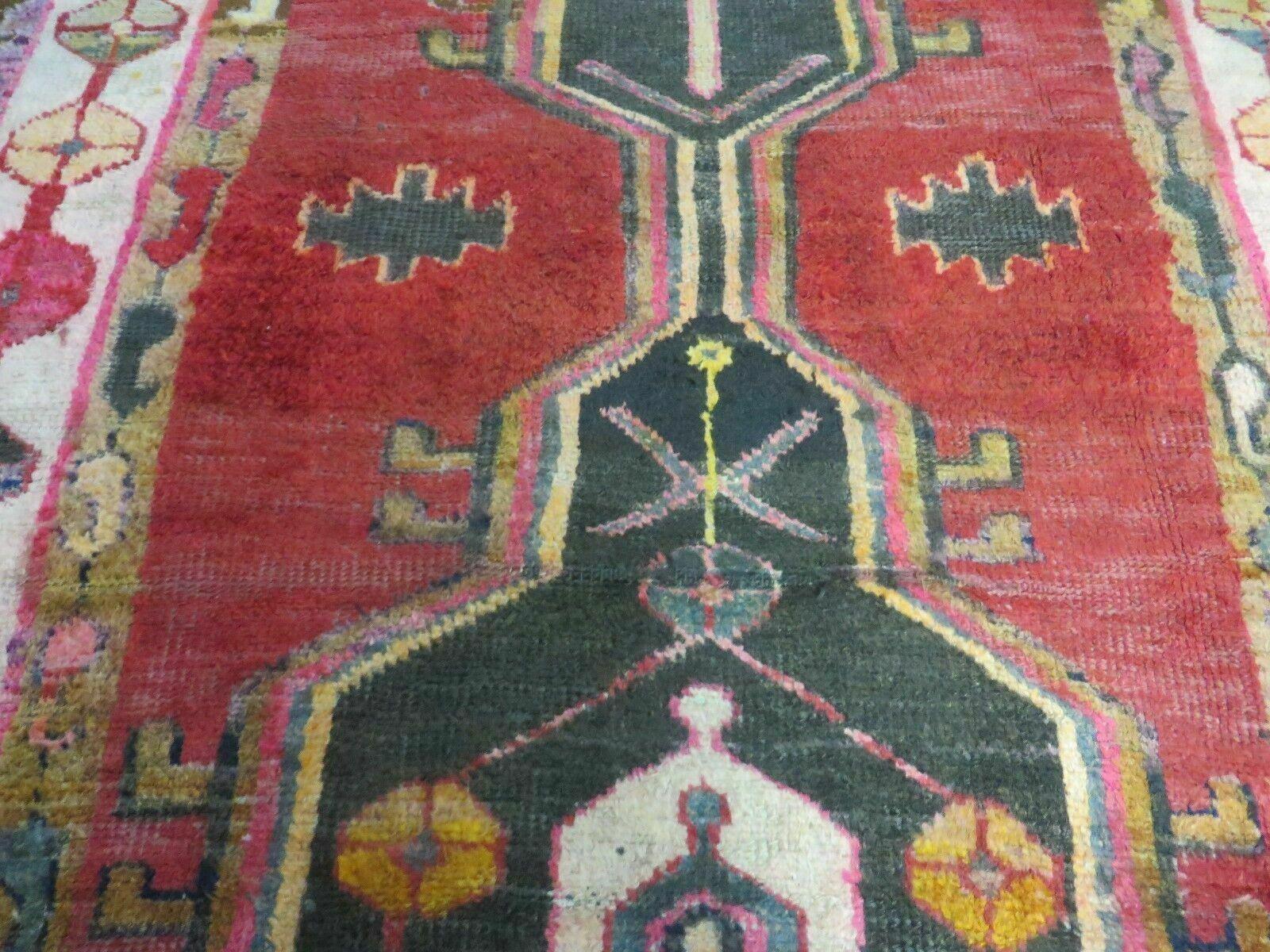 4' X 8' Antique Handmade Turkish Caucasian Kazak Design Wool Rug Veg Dyes Nice - Jewel Rugs