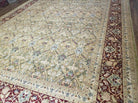 10' X 14' Magnificent Handmade Wool Rug Allover Transitional Goldish Green Wow - Jewel Rugs