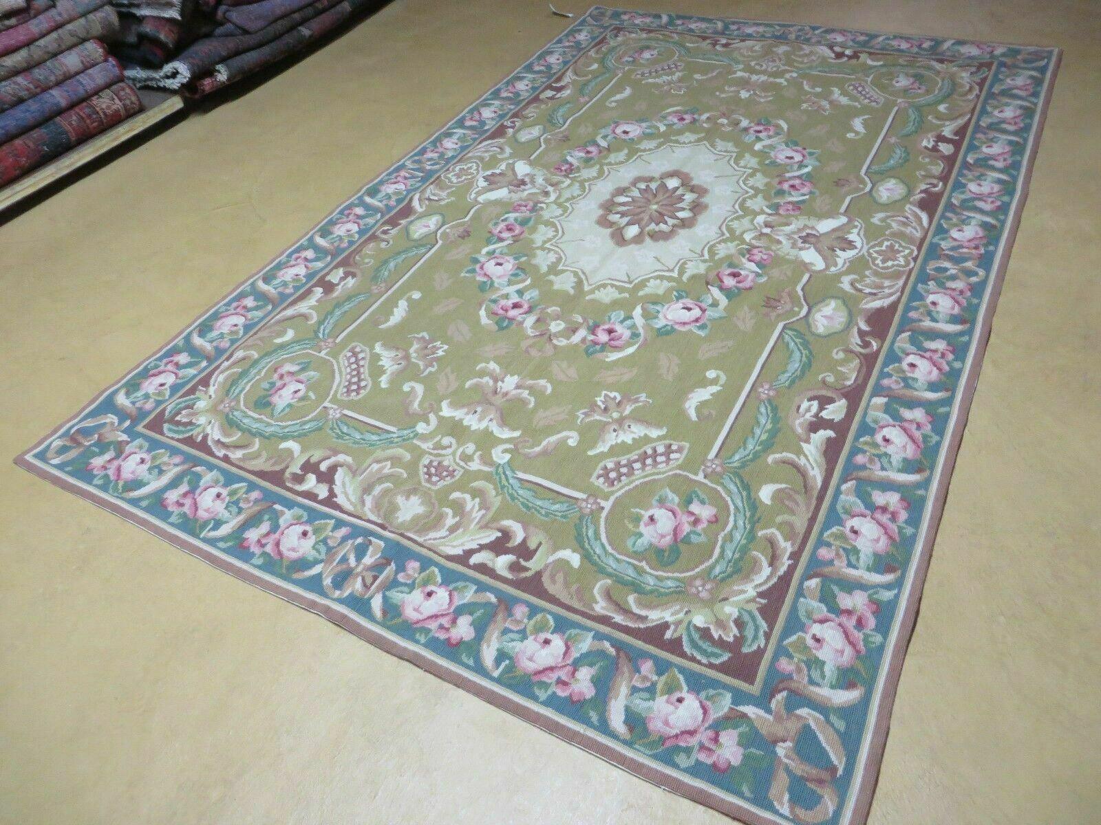 5' X 8' Handmade French Aubusson Savonnerie Design Needlepoint Rug Nice - Jewel Rugs