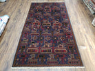 4x6 Handmade Balouch War Afghan Tribal Rug Organic Dyes Helicopter Tank Airplane - Jewel Rugs