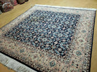 6' X 6' Gorgeous Handmade India Floral Oriental Wool Rug Square Blue Carpet Wow - Jewel Rugs