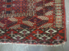 4' X 4' Antique Handmade Fine Tekkeh Turkoman Engsi Hatchli 4 Seasons Wool Rug - Jewel Rugs