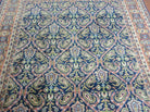 4' X 6' Vintage Fine Handmade India Floral Oriental Wool Rug Carpet Blue Red - Jewel Rugs