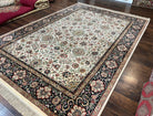 Karastan Rug 8.8 x 12 Ivory Indo Kirman #700/706, Wool Karastan Carpet Area Rug, Vintage Discontinued Original Collection 700 Series, Rare - Jewel Rugs