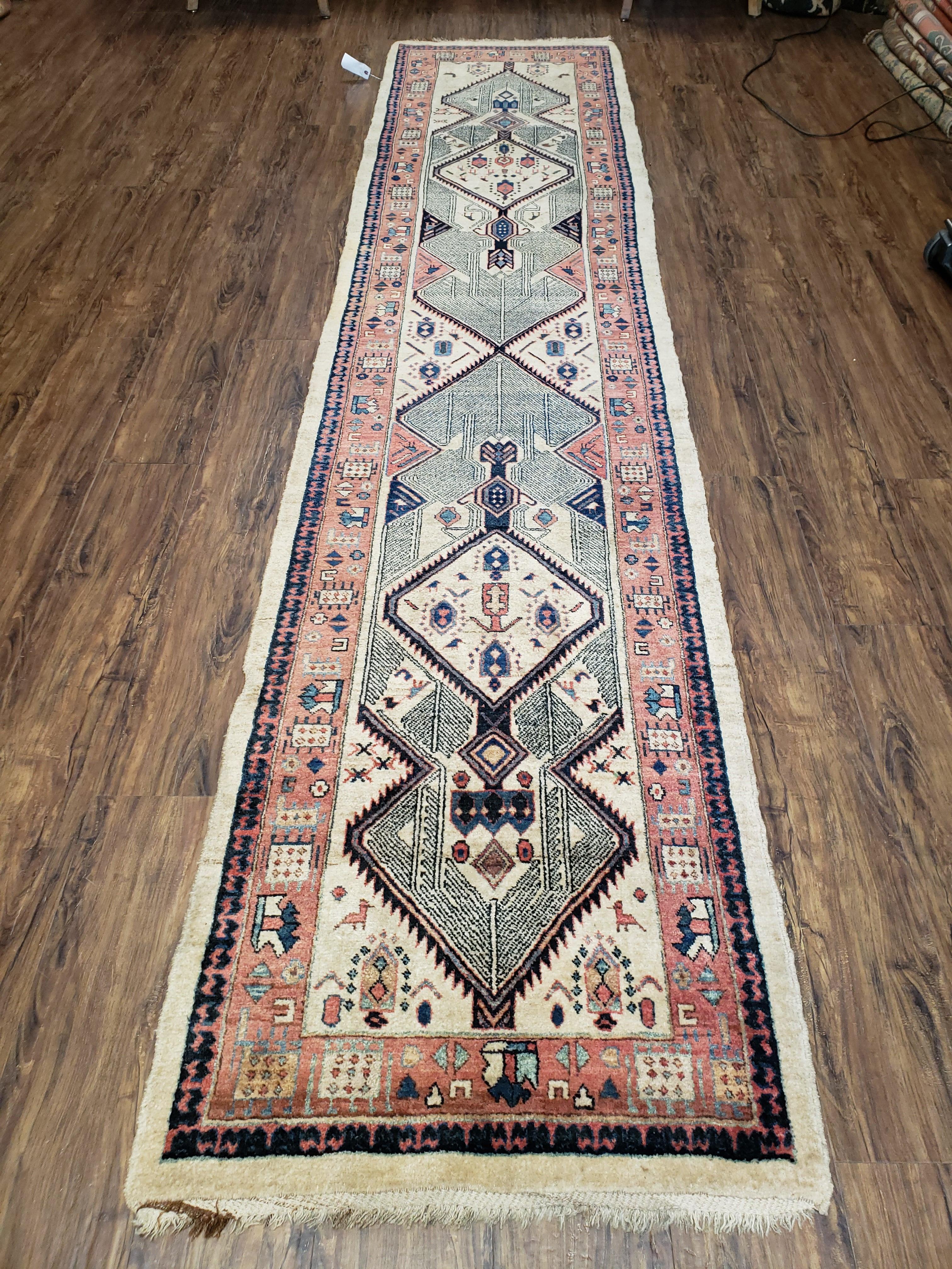 3' X 12' 2" Antique Handmade Turkish Wool Oriental Rug Runner Carpet Camel Hair - Jewel Rugs