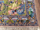 Semi Antique Persian Isfahan Pictorial Rug, Wool with Silk Foundation, Hand-Knotted, 3' x 5' - Jewel Rugs