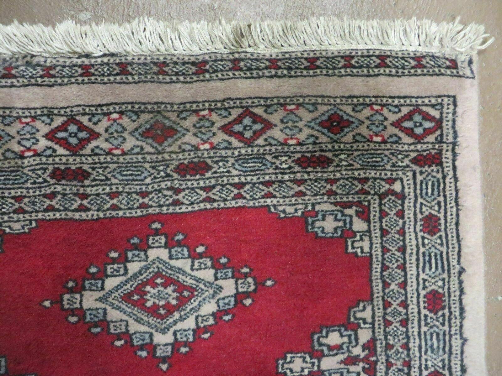 2' X 3' Vintage Handmade Pakistani Turkoman Bokhara Yamud Rug - Jewel Rugs