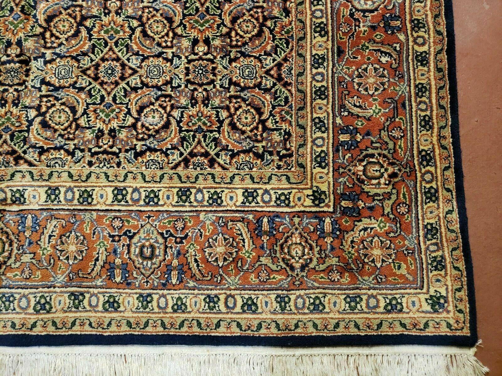 6' X 9' Vintage Handmade Indian Agra Wool Rug Nice - Jewel Rugs