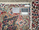 8' 8" X 12' Karastan Made Floral Kirman # 742 Wool Rug American Ivory/Beige Nice - Jewel Rugs