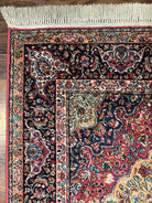 Karastan Rug 5.9 x 9 Medallion Kirman #700/718, Original Karastan Collection 700 Series, Discontinued Wool Karastan Carpet Vintage 6x9 Rug - Jewel Rugs