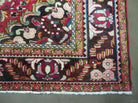 7' X 10' Antique Handmade Indian Agra Wool Rug Hand Knotted Vegetable Dyes Red - Jewel Rugs