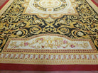 10' X 14' Handmade Flat Pile Wool Rug French Aubusson Weave Savonnerie Beauty - Jewel Rugs