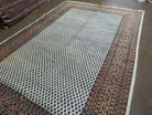 6' X 9' Vintage Hand Made Indian Paisley Design Wool Rug Ivory Nice - Jewel Rugs