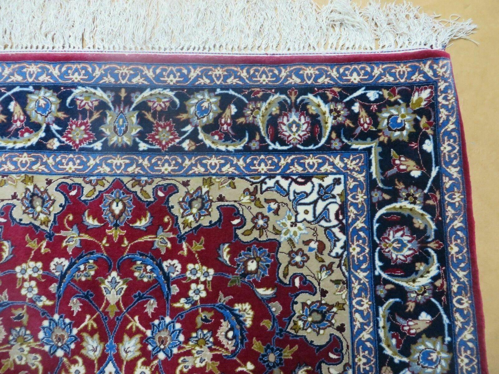 4' X 6' Vintage Handmade Fine Oriental Wool Silk Rug Carpet Hand Knotted Wow - Jewel Rugs