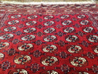 Semi Antique Red Turkoman Area Rug, Hand-Knotted, 8' x 12' 5" - Jewel Rugs