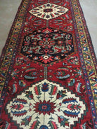 3' X 10' Handmade India Floral Oriental Wool Runner Rug Red Hand Knotted Nice - Jewel Rugs