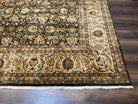 Indian Agra Rug 9x12, High Quality Indo Persian Carpet 9 x 12 ft, Mahal Rug, Tea Wash, Very Fine Oriental Rug, Allover Floral, Handmade Wool - Jewel Rugs