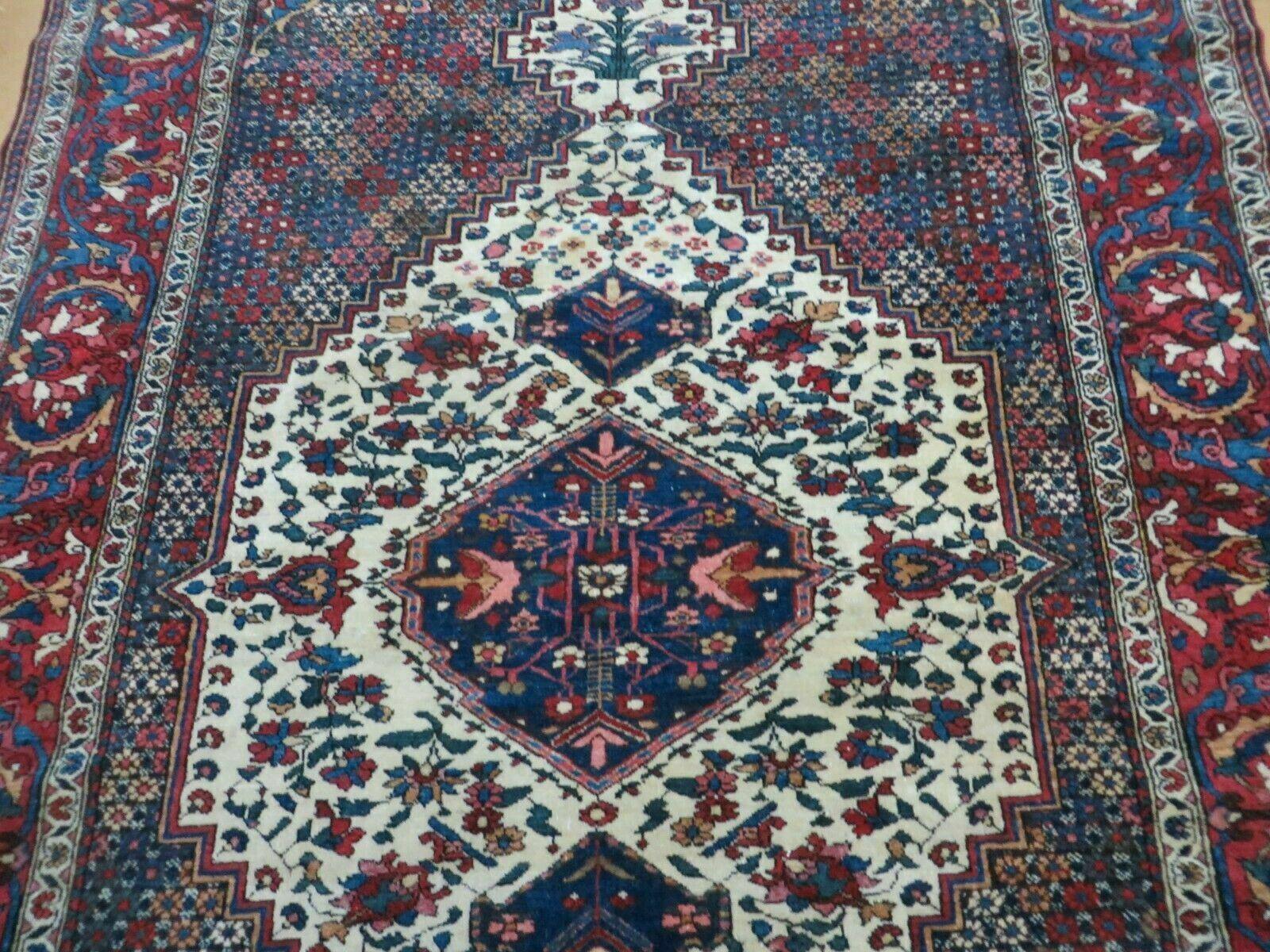 4' X 7' Vintage Handmade Turkish Floral Orient Medallion Wool Veg Dye Rug Nice - Jewel Rugs