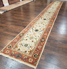 Extra Long Runner Rug, 26 ft Long Runner, Skinny Runner 2.7 x 26, Rug for Hallway, Turkish Oriental Runner, Red Beige Wool Handmade Vintage - Jewel Rugs