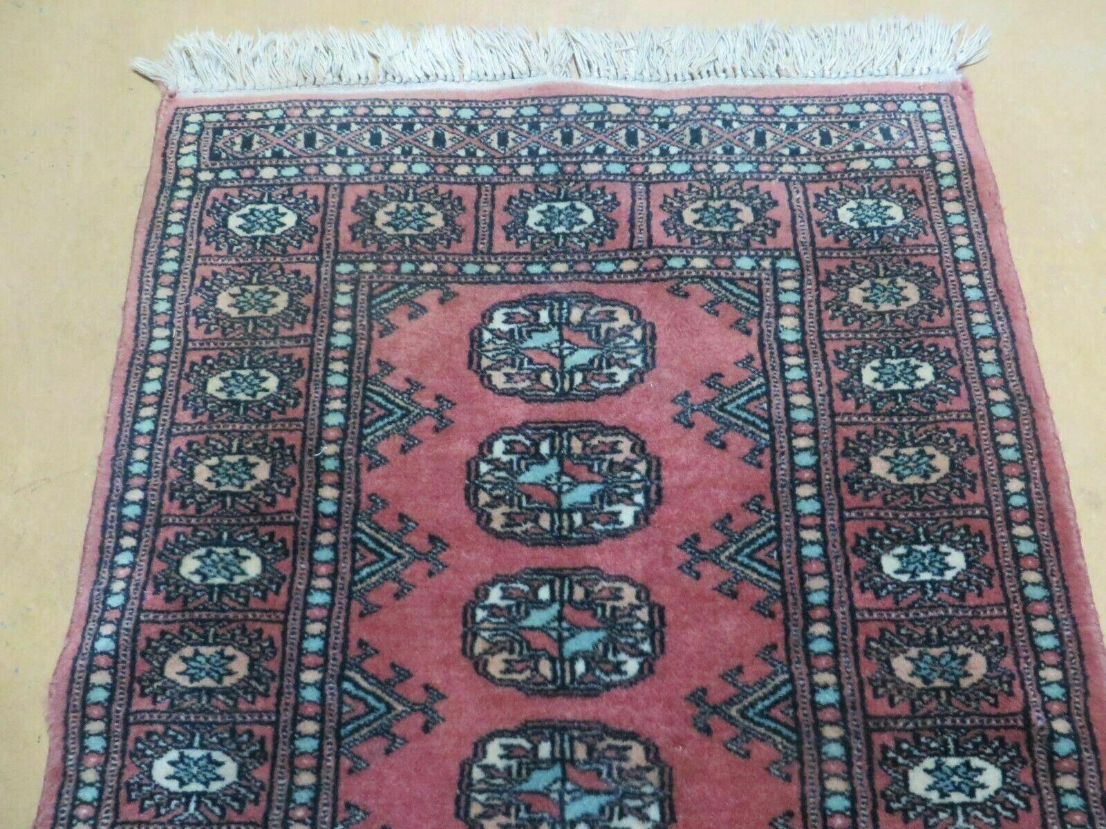 2' X 3' Vintage Handmade Pakistani Turkoman Bokhara Yamud Rug Nice - Jewel Rugs