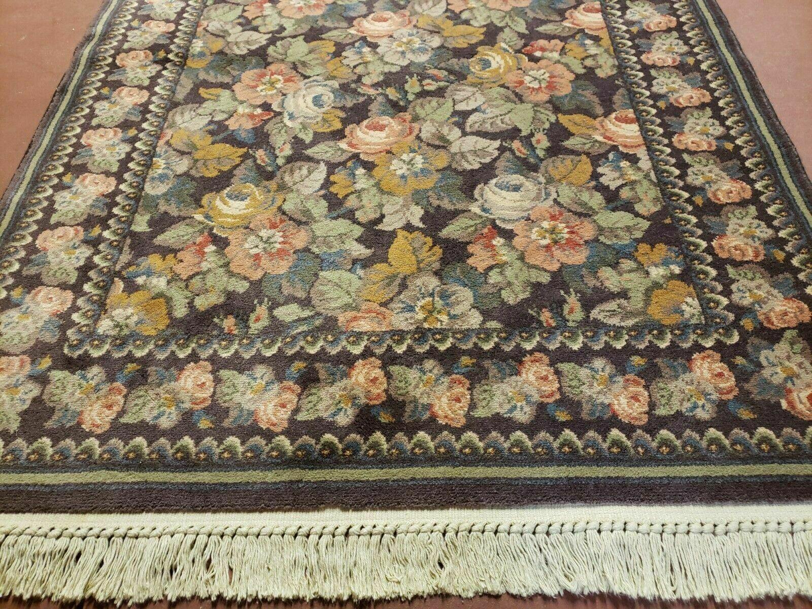 3' 11" X 5' 6" Karastan Rajasthan Collection Windsor Rose Design # 440-98201 - Jewel Rugs