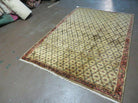 4' X 6' Handmade Indian Allover Wool Rug Camel Hair Color #119 - Jewel Rugs