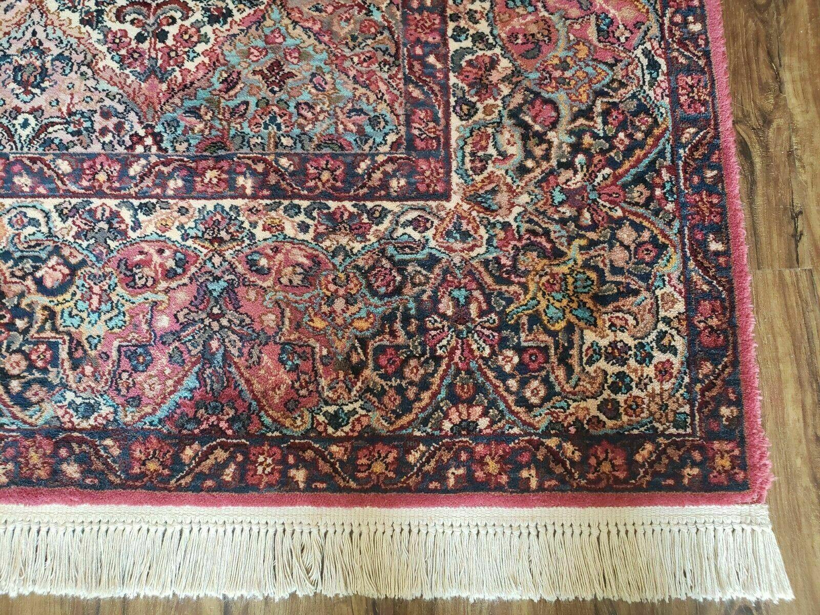 8' 8" X 12' Karastan Multicolor Panel Kirman # 717 Wool Rug American Beauty - Jewel Rugs