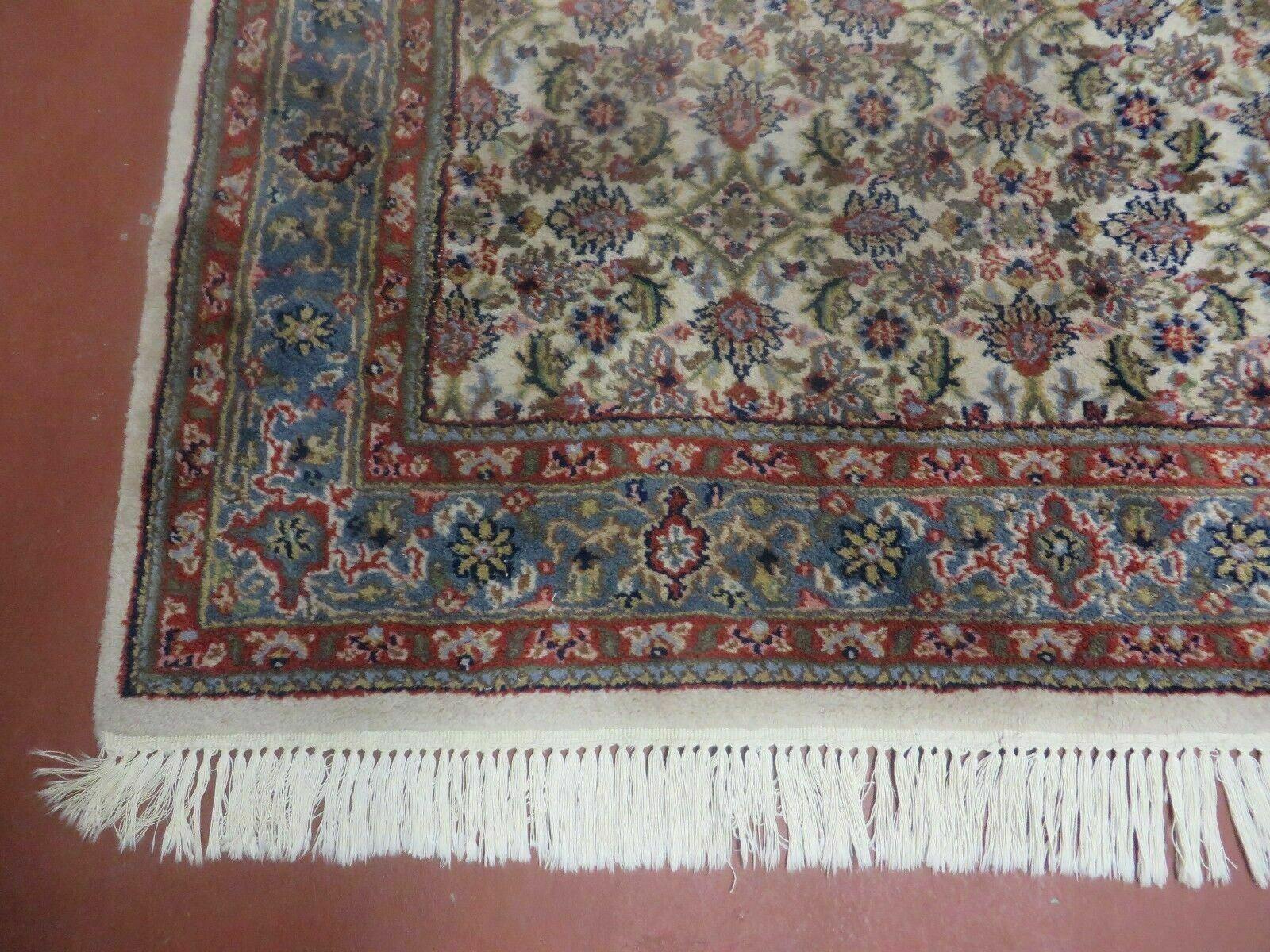 4' X 7' Vintage Handmade Indian Jaipur Wool Rug Carpet Nice - Jewel Rugs