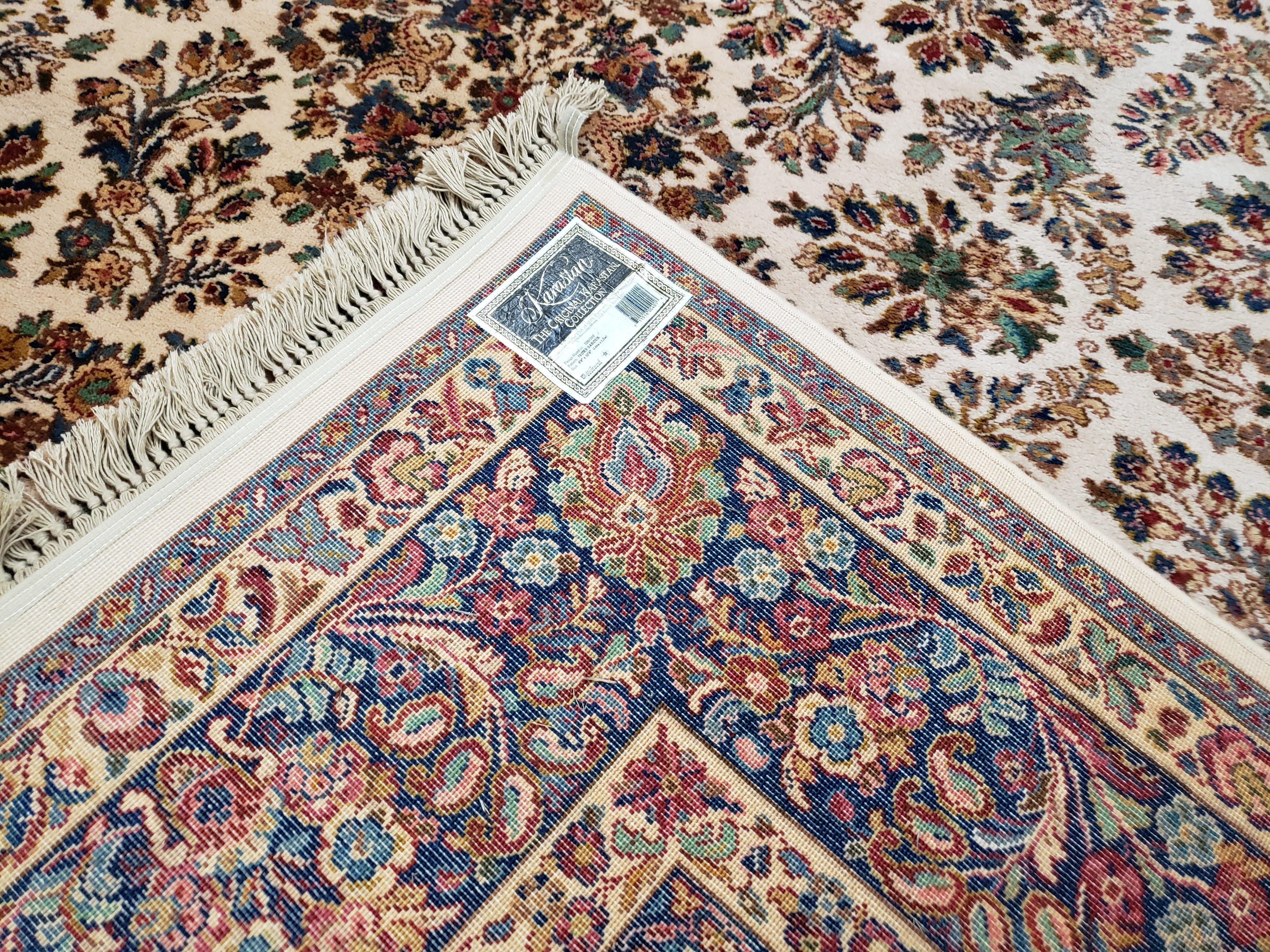 Karastan Rug Ivory Saroukk #700/760, Wool Karastan Carpet 8'8" x 10' 6", Discontinued Karastan Carpet, Living Room Rug, Dining Room Rug - Jewel Rugs