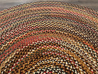 Antique American Braided Rug 10 x 10 ft Multicolor Round Rug 10x10, Vintage Large Round Rug, 10ft Circular Area Rug, Colorful Round Carpet - Jewel Rugs