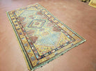 3' X 6' Antique Handmade Turkish Wool Rug Runner Carpet Camel Hair Color Sarab Colorful Geometric Rug - Jewel Rugs