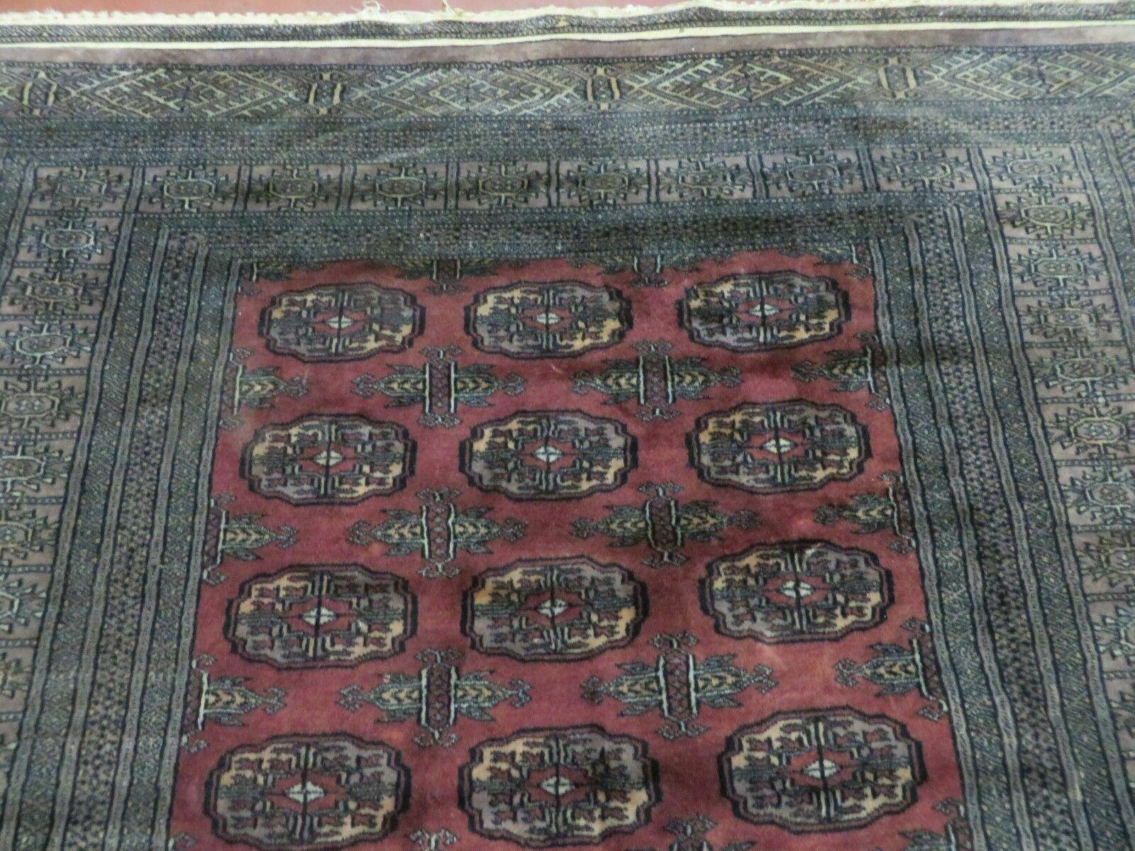 4' X 6' Vintage Handmade Bokhara Turkoman Pakistan Wool Rug Carpet Nice - Jewel Rugs