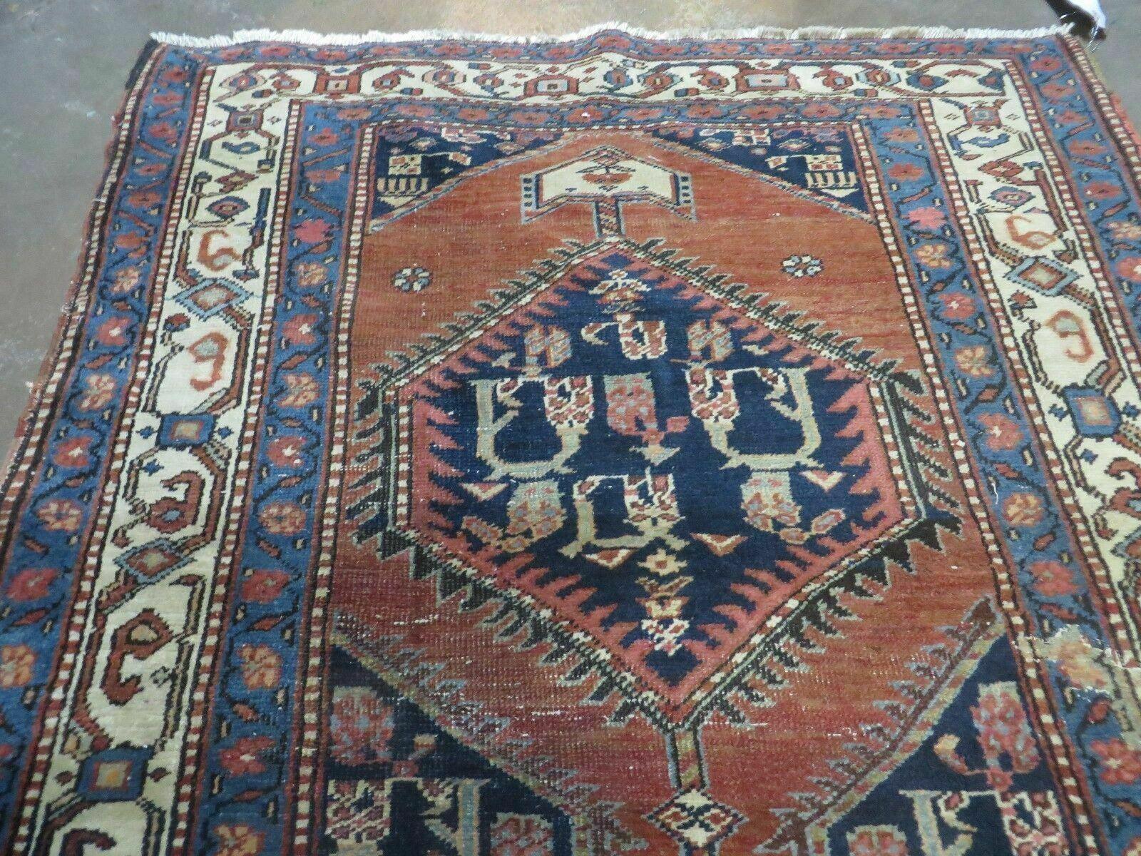 3' 5" X 16' Antique Handmade Turkish Wool Runner Rug Nice - Jewel Rugs