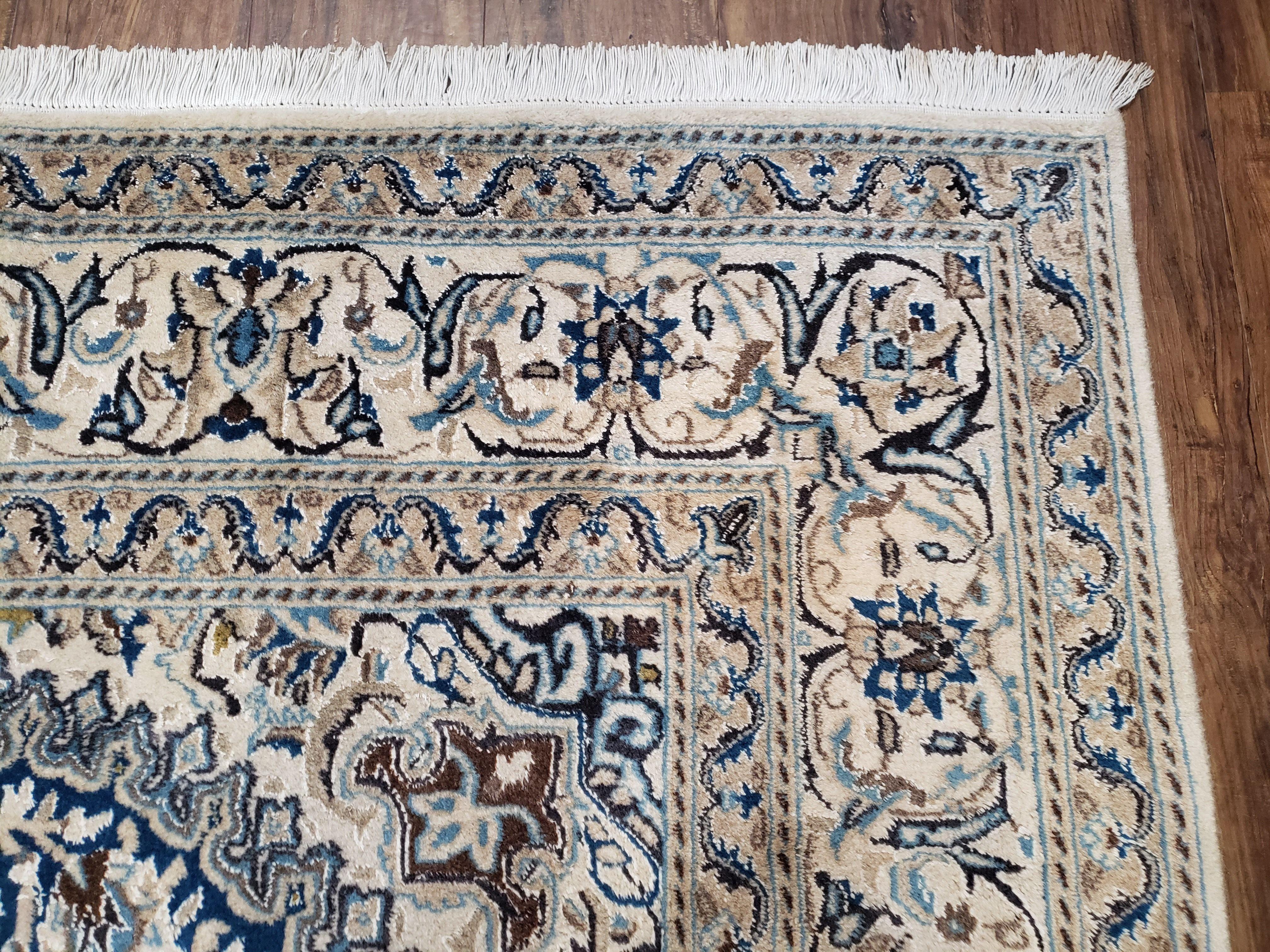 Handmade Square Rug 6x6 Oriental Wool Carpet With Silk 6.5 x 6.5 Rug 7x7 Square Rug Turkish Rug Square Persian Rug Nice - Jewel Rugs