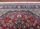 6' X 9' Vintage Fine Handmade India Floral Oriental Wool Rug Carpet Red Nice - Jewel Rugs