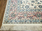 8' 8" X 12' Karastan Ivory Rose Kashann # 768 Wool Rug American Made Nice - Jewel Rugs