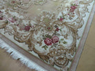 8' X 10' Vintage Chinese Handmade Wool Rug Aubusson Savonnerie Design Nice - Jewel Rugs