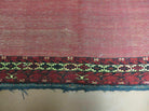 2.5' X 4' Antique Handmade Yamud Turkoman Tribal Wool Rug Bag Elephant Foot Nice - Jewel Rugs